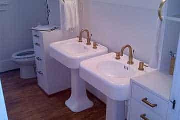 Bathroom sink installation in Dallas GA.
